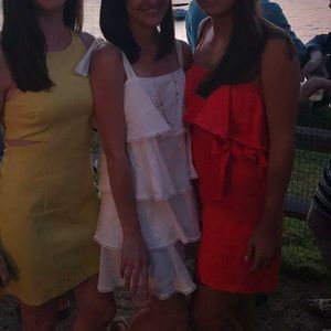 Faithfull the Brand tie waist mini dress